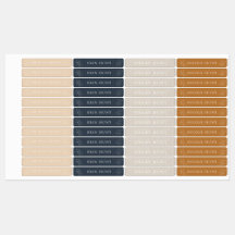 Modern Simple Boho Floral Girl Name Labels