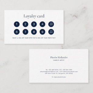 Modern Simple Business Customer Loyalty Card
