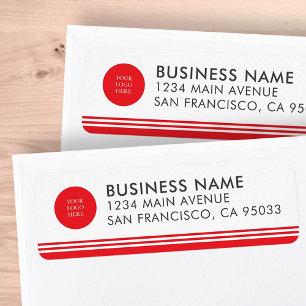 Modern Simple Business Logo Mailing Return Address