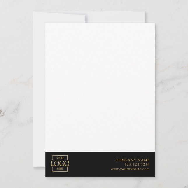 Modern Simple Business Logo Professional Editable Card (Front)