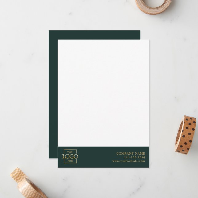 Modern Simple Business Logo Professional Editable Card (Front/Back In Situ)
