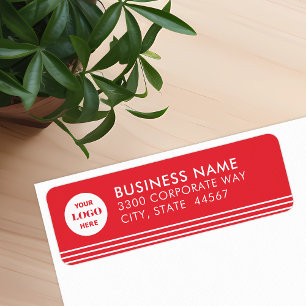 Modern Simple Business Logo Return Address Label