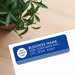 Modern Simple Business Logo Return Address Label
