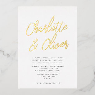 Modern Simple Calligraphy Script Wedding REAL