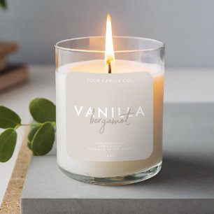 Modern Simple Candle Label