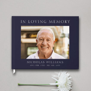 Modern Simple Celebration of Life  Guest Book