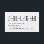 Modern Simple Chemical Engineer Business Card<br><div class="desc">Modern Simple Chemical Engineer Business Card.</div>