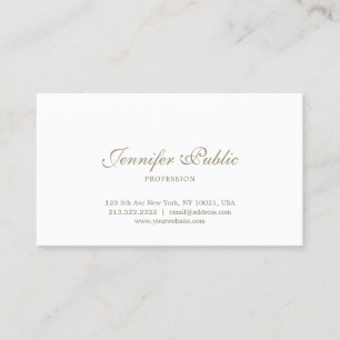 Modern Simple Chic Design Professional Elegant Business Card