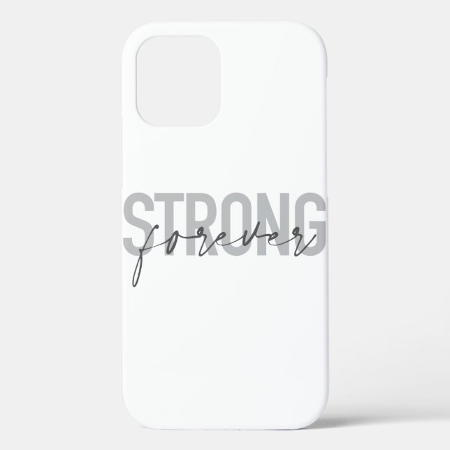 Modern, simple, chic elegant design Strong Forever Case-Mate iPhone Case (Back)