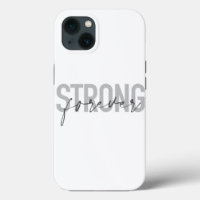 Modern, simple, chic elegant design Strong Forever