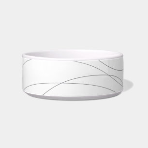 Modern, simple, chic, elegant wavy graphic lines bowl
