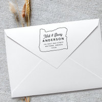 Modern Simple Chic OREGON State Return Address 