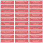 Modern Simple Chic Wedding Guest Names Address<br><div class="desc">Composed of simple sans serif and modern serif typography. These elements are simple,  elegant,  and modern. This has 30 stickers. 
 
 This is designed by White Paper Birch Co. exclusive for Zazzle.
 
 Available here:
 http://www.zazzle.com/store/whitepaperbirch</div>