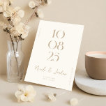 Modern Simple Chic Wedding Save The Date<br><div class="desc">Modern wedding save the date featuring elegant chic design and minimalist style.</div>