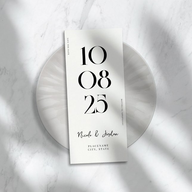 Modern Simple Chic Wedding Save The Date (Creator Uploaded)