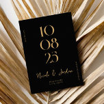 Modern Simple Chic Wedding Save The Date<br><div class="desc">Modern wedding save the date featuring elegant chic design and minimalist style.</div>