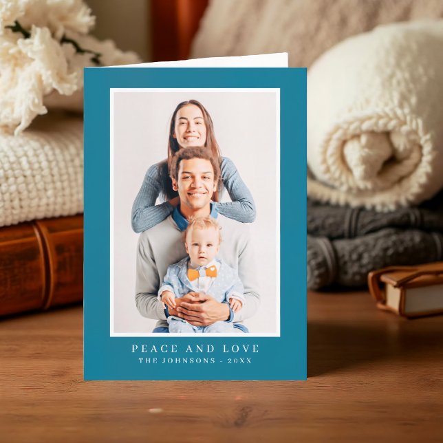 Modern Simple Christmas Custom Photo Holiday Card (Creator Uploaded)