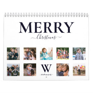 Modern Simple Christmas Photo Calendar