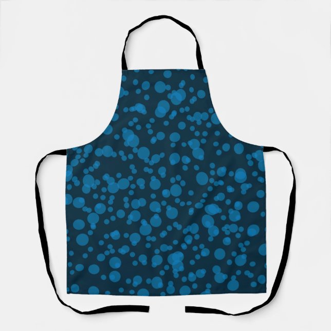 Modern, simple circles in celebration abstract apron (Front)