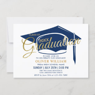 Modern Simple Class of 2023 Graduation Party Invitation