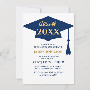Modern Simple Class of 2024 Graduation Party Invitation