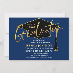 Modern Simple Class of 2024 Graduation Party Invitation
