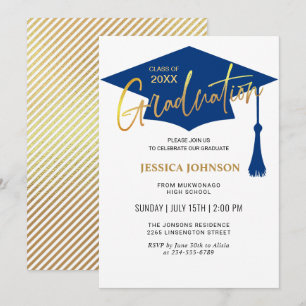 Modern Simple Class of 2026 Graduation Party Invitation