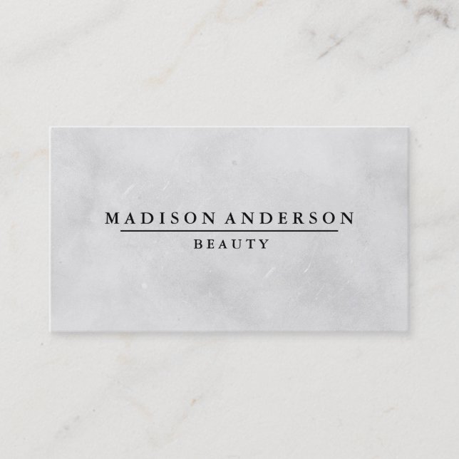 Modern Simple & Classic Beauty Business Card (Front)