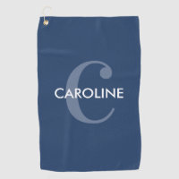 Modern Simple Classic Initial Navy Blue