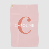 Modern Simple Classic Initial Pink