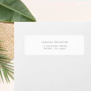 Modern Simple Classic Palm Tree Return Address