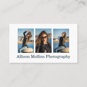 Modern Simple & Clean Photography Business Card