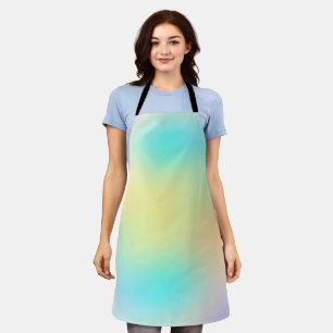 Modern simple clear colorful gradient apron