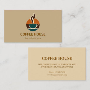 Modern Simple Coffee Shop business Card