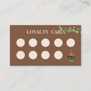Modern simple coffee Shop Loyalty Card