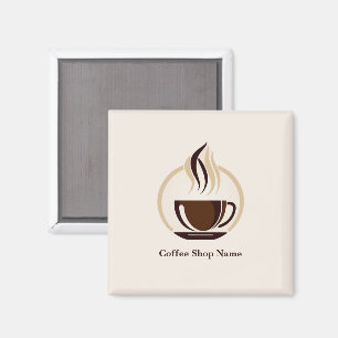 Modern Simple Coffee Shop professional shop Magnet
