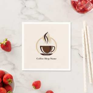 Modern Simple Coffee Shop professional  shop Napkin