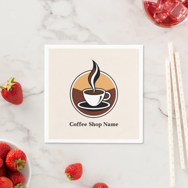 Modern Simple Coffee Shop professional  shop Napkin (Insitu)