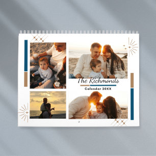 Modern Simple Collage 2027 Family Photo Calendar