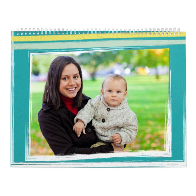 Modern Simple Colourful Family Photo Calendar (Cover)