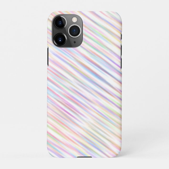 Modern Simple colourful line stripes Pattern  iPhone Case (Back)
