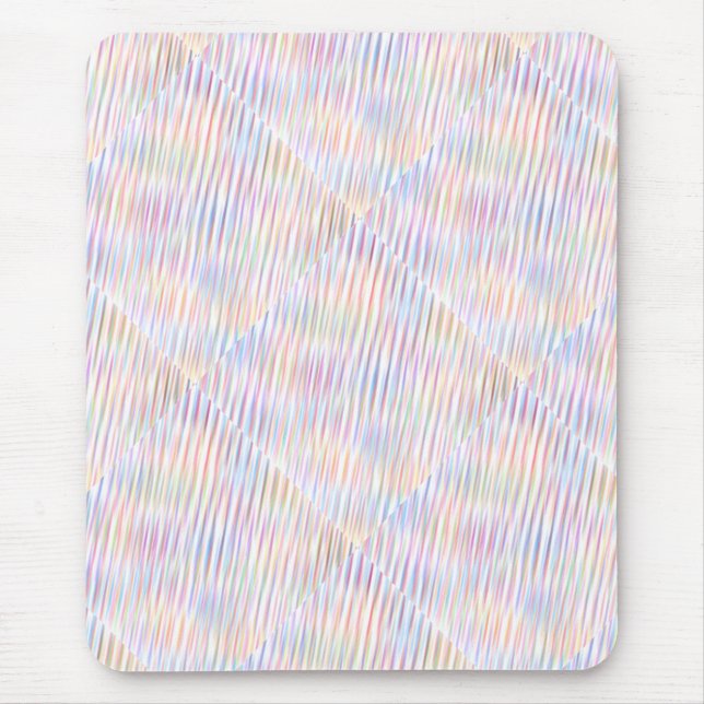 Modern Simple colourful line stripes Pattern  Mouse Mat (Front)