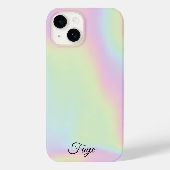 Modern Simple Colourful rainbow gradient galaxy se Case-Mate iPhone Case (Back)