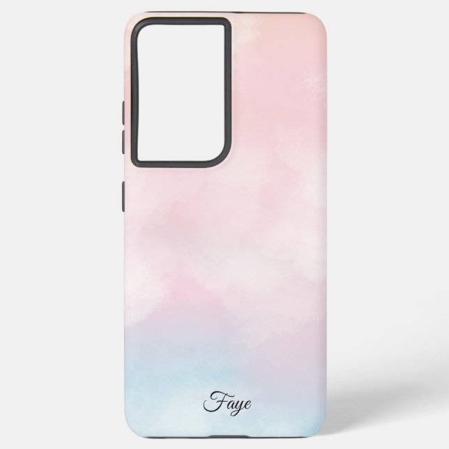 Modern Simple Colourful rainbow gradient galaxy se Samsung Galaxy S21 Ultra Case (Back)