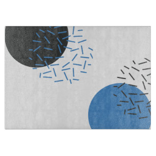 Modern, simple, cool, abstract, graphic pattern cutting board