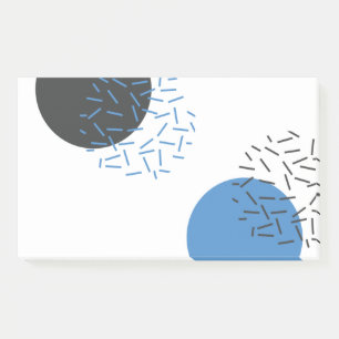 Modern, simple, cool, abstract, graphic pattern post-it notes