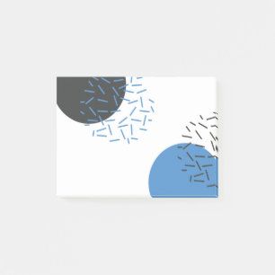 Modern, simple, cool, abstract, graphic pattern post-it notes
