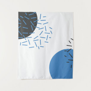 Modern, simple, cool, abstract, graphic pattern tapestry