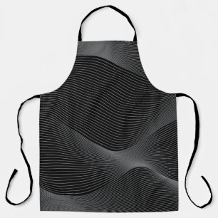 Modern, simple, cool, abstract motion wave pattern apron