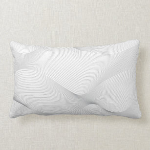 Modern, simple, cool, abstract motion wave pattern lumbar cushion